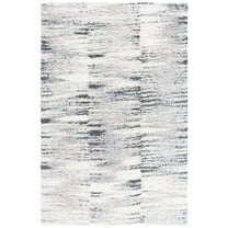 SAFAVIEH Berber Leland Abstract Shag Area Rug, Grey/Ivory, 6'7" x 8'7"