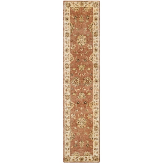 Traditional Rug - Bergama Wool Pile -Assorted/Ivory-Color:Assorted/Ivory,Design:Traditional,Shape:Runner,Size:10'LX2'6"W