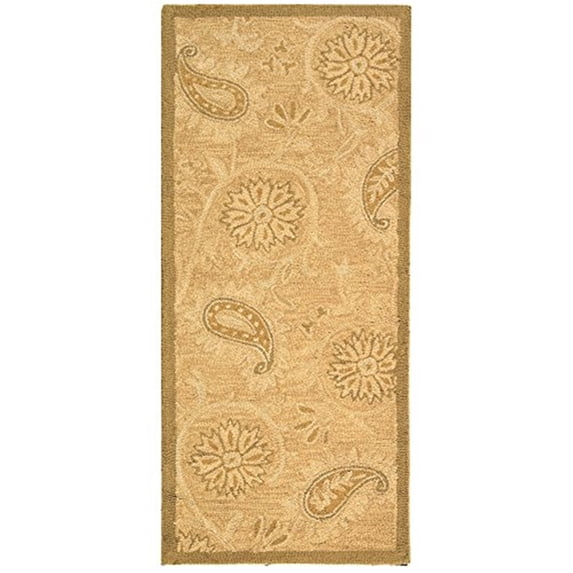 Contemporary Rug - Berkley Wool Pile -Light Brown-Color:Light Brown,Design:Contemporary,Shape:Runner,Size:12'L x 2' 6''W