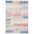 thumbnail image 1 of Safavieh  Blair Machine Washable Slip Resistant Didy Contemporary Rug 6'7" x  6'7" - Beige/Blue Rust - Round, 1 of 8