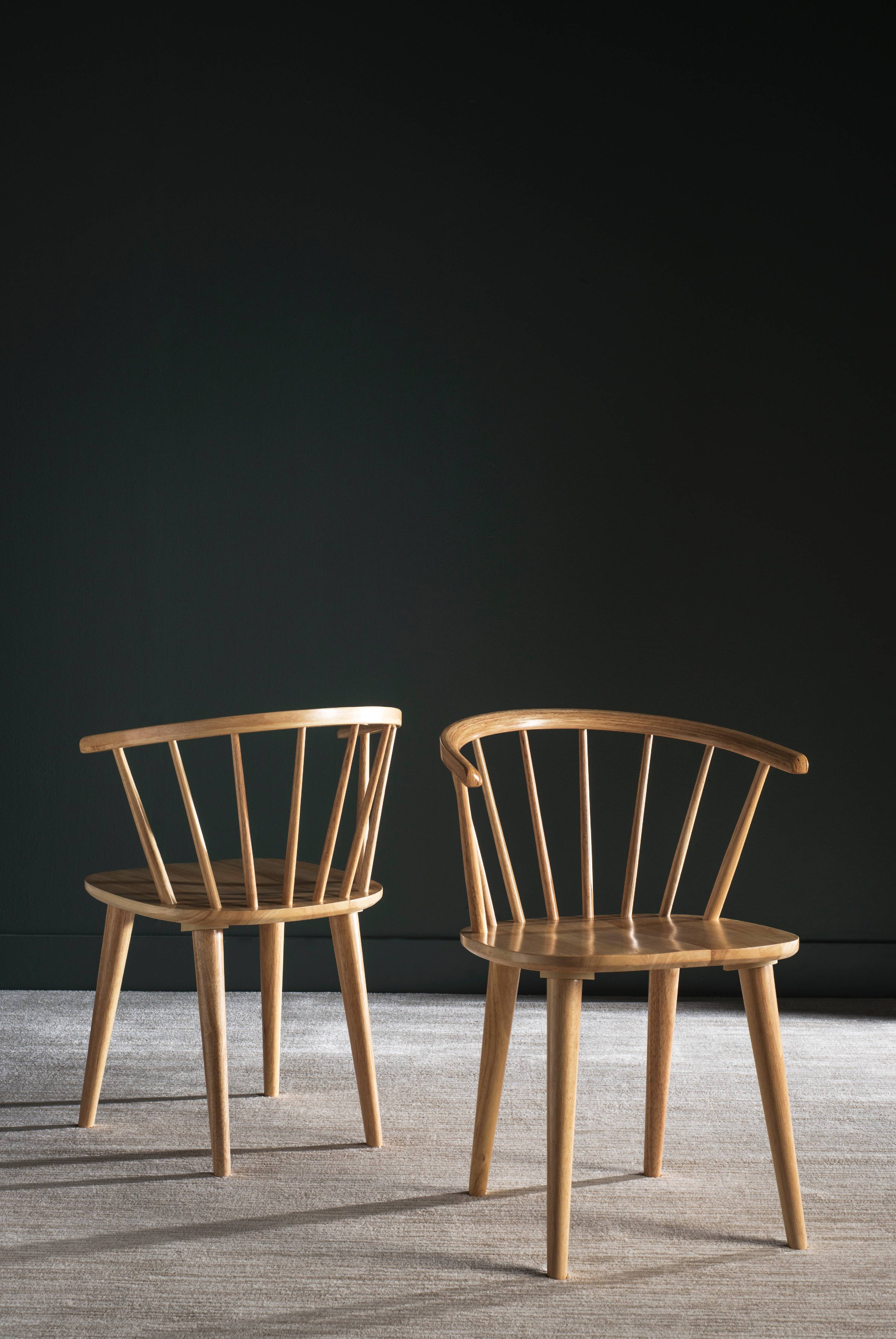 Safavieh Blanchard MidCentury Curved Spindle Side Chair