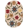 thumbnail image 1 of SAFAVIEH Blossom Maria Floral Wool Area Rug, Beige/Multi, 5' x 8' Oval, 1 of 8