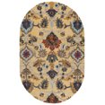 thumbnail image 1 of SAFAVIEH Blossom Lennon Floral Wool Area Rug, Gold/Multi, 5' x 8' Oval, 1 of 13