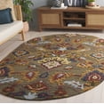 thumbnail image 1 of Safavieh Blossom Lennon Floral Wool Area Rug, Green/Multi, 3' x 5' Oval, 1 of 12