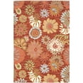 thumbnail image 1 of Country & Floral Rug - Blossom Wool Pile -Red/Multi-Color:Red/Multi,Design:Country & Floral,Shape:Rectangle,Size:6'LX4'W, 1 of 3