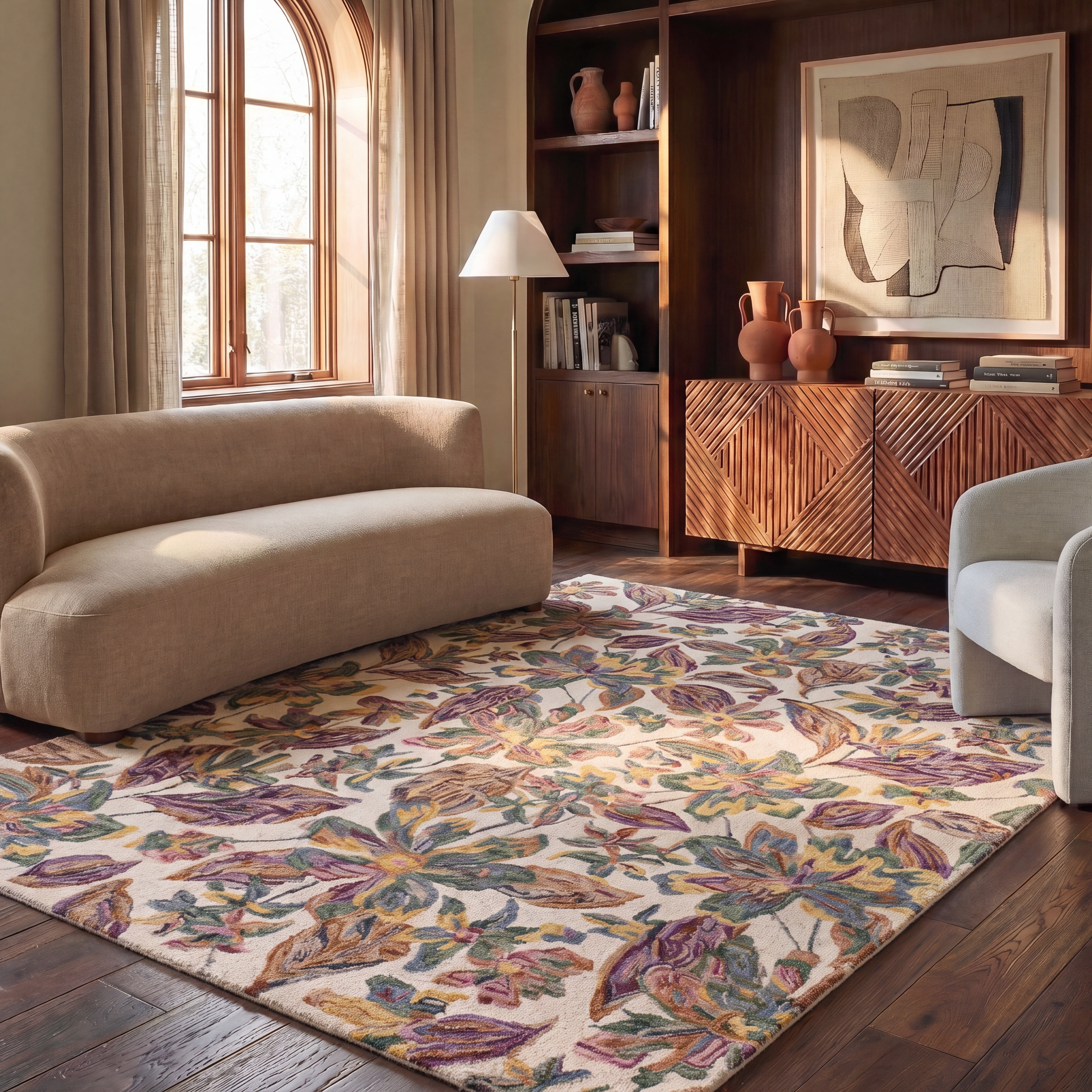 Safavieh Blossom Tina Floral Area Rug, Ivory/Plum, 9' x 12'