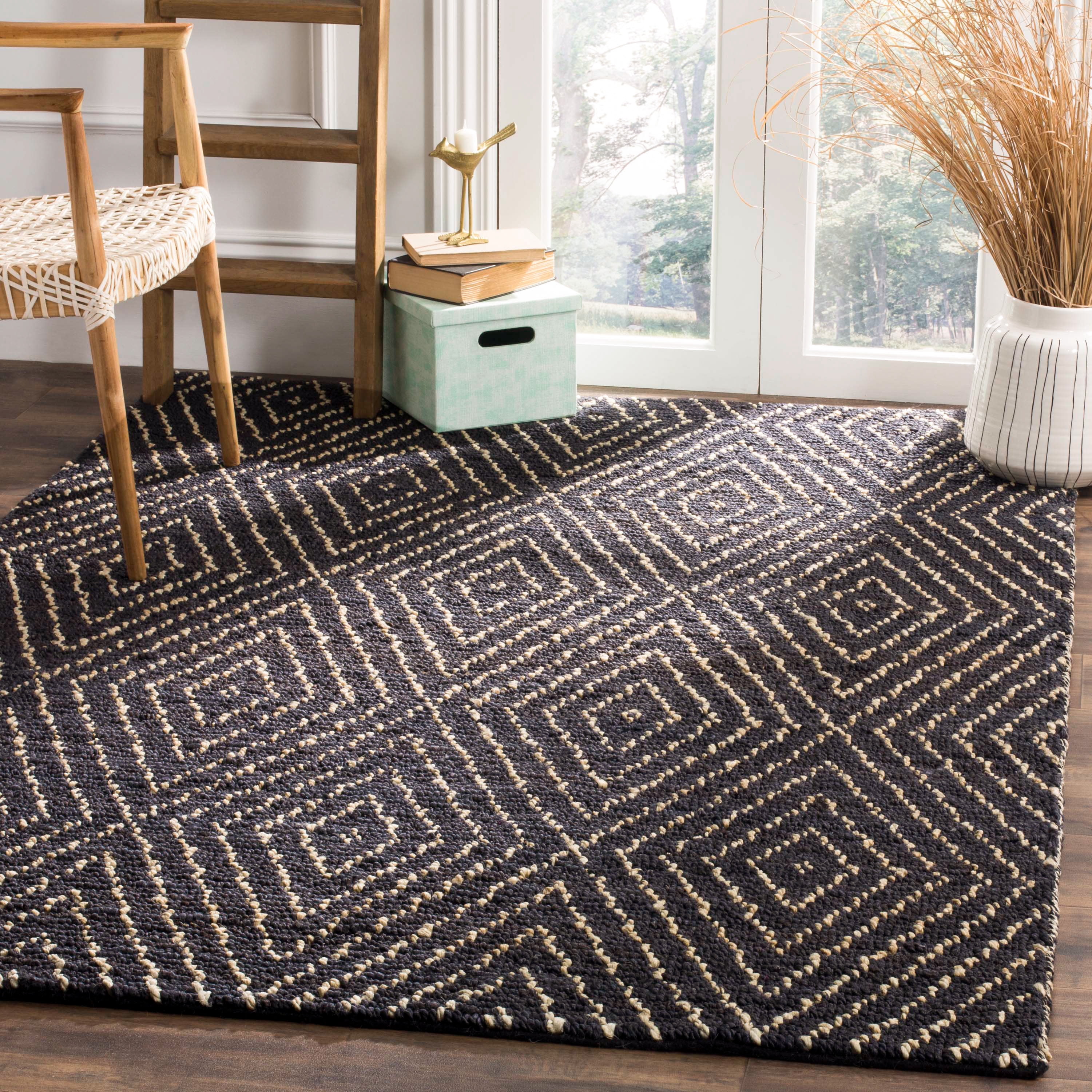 Safavieh Bohemian Caymen Geometric Area Rug, Black/Ivory, 9' x 12'