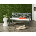 thumbnail image 1 of Safavieh Bradbury Outdoor Modern 3 Seat Garden Bench with Cushion, 1 of 4
