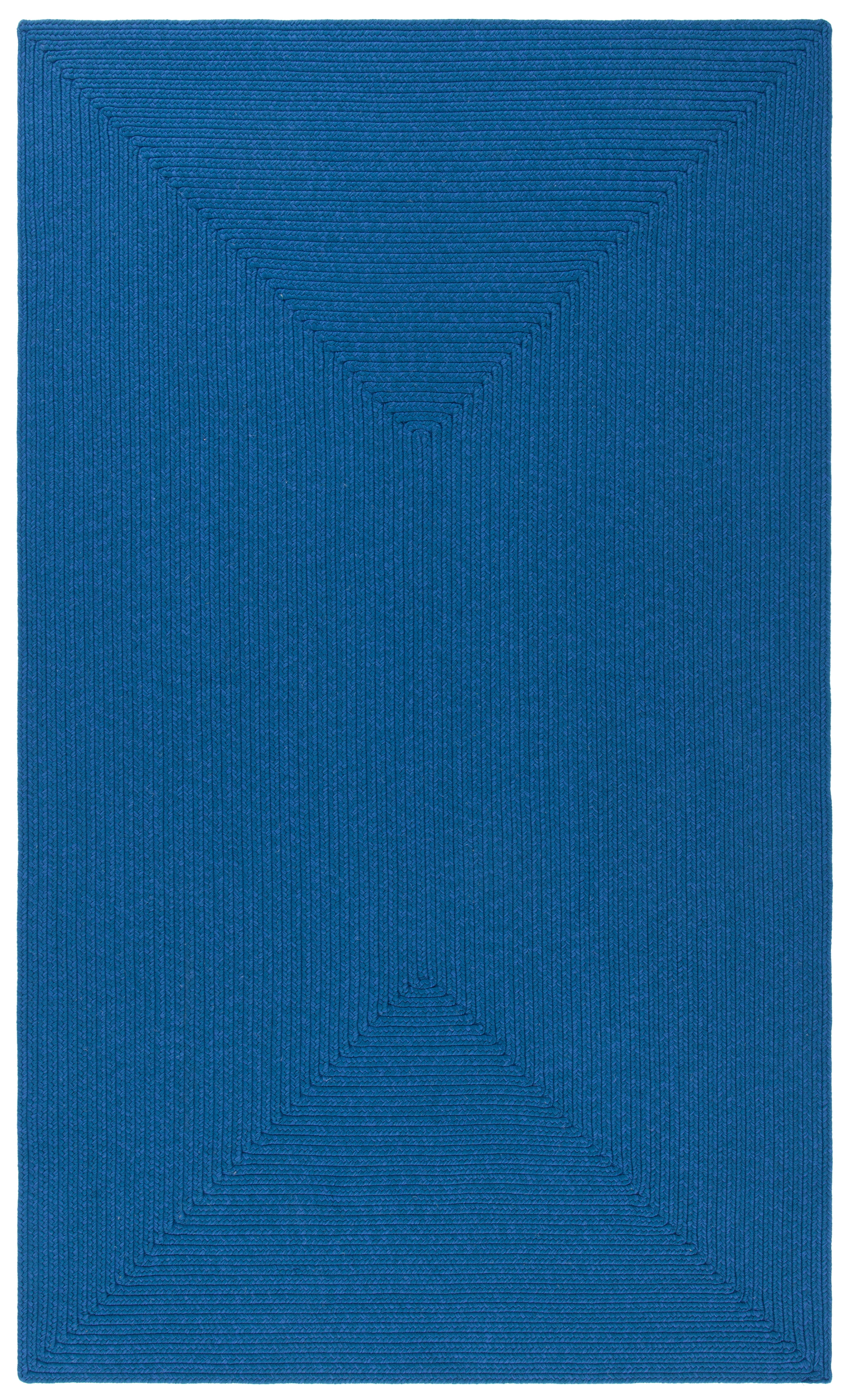 Handmade Blue Braided Synthetic 2' x 3' Accent Rug