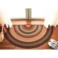 thumbnail image 1 of Safavieh Braided Angel Bordered Machine Washable Reversible Area Rug, Brown/Light Brown, 2' x 4' Half Moon, 1 of 16