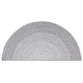 thumbnail image 1 of SAFAVIEH Braided Evangeline Bordered Machine Washable Reversible Area Rug, Grey, 2' x 4' Half Moon, 1 of 13