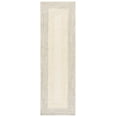 thumbnail image 1 of SAFAVIEH Braided Evangeline Bordered Machine Washable Reversible Runner Rug, Ivory/Grey, 2'3" x 8', 1 of 11