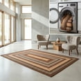 thumbnail image 1 of Safavieh Braided Angel Bordered Machine Washable Reversible Area Rug, Brown/Light Brown, 3' x 3' Square, 1 of 19