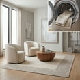 thumbnail image 1 of SAFAVIEH Braided Evangeline Bordered Machine Washable Reversible Area Rug, Ivory/Grey, 4' x 6', 1 of 13