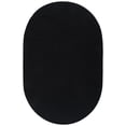 thumbnail image 1 of SAFAVIEH Braided Rishika Solid Machine Washable Reversible Area Rug, Black, 5' x 8' Oval, 1 of 19