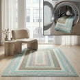 thumbnail image 1 of SAFAVIEH Braided Kaylee Striped Machine Washable Reversible Area Rug, Beige/Light Blue, 6' x 9', 1 of 18