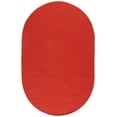 thumbnail image 1 of SAFAVIEH Braided Rishika Solid Machine Washable Reversible Area Rug, Rust, 6' x 9' Oval, 1 of 12
