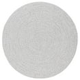 thumbnail image 1 of Safavieh Braided  8'-0" x 8'-0" Round Hand Woven Rug in Silver / Gray, 1 of 8