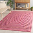 thumbnail image 1 of SAFAVIEH Braided Jackalyn Geometric Reversible Area Rug, Natural/Red, 3' x 5', 1 of 11