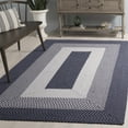 thumbnail image 1 of SAFAVIEH Braided Sherwood Bordered Reversible Area Rug, Gray/Blue, 5' x 8', 1 of 11