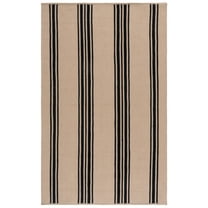 SAFAVIEH Braided Kiro Striped Reversible Area Rug, Natural/Black, 8' x 10'