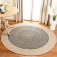 thumbnail image 1 of SAFAVIEH Braided Lars Geometric Reversible Area Rug, Beige/Black, 9' x 9' Round, 1 of 12