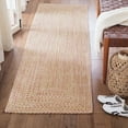 thumbnail image 1 of SAFAVIEH Braided Cherette Solid Cotton Reversible Runner Rug, Multi, 2'3" x 8', 1 of 10