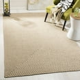 thumbnail image 1 of SAFAVIEH Braided Coleman Solid Cotton Reversible Area Rug, Beige/Brown, 6' x 6' Square, 1 of 10