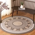 thumbnail image 1 of Safavieh Braided Haven Geometric Reversible Area Rug, Dark Gray/Beige, 3' x 3' Round, 1 of 6
