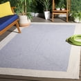 thumbnail image 1 of Safavieh Braided Victor Bordered Machine Washable Reversible Area Rug, Gray/Ivory, 5' x 5' Square, 1 of 12