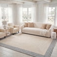 thumbnail image 1 of Safavieh Braided Victor Bordered Machine Washable Reversible Area Rug, Ivory/Gray, 5' x 8', 1 of 17