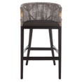 thumbnail image 1 of Safavieh Brando Semi-Circle Mid Back Barstool, Dark Brown, 1 of 9