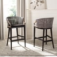 thumbnail image 1 of Safavieh Brando 39" Barstool, Dark Brown/Brown, 1 of 10