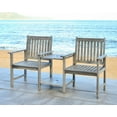thumbnail image 1 of Safavieh Brea Indoor/Outdoor Modern Twin Seat Bench, 1 of 8