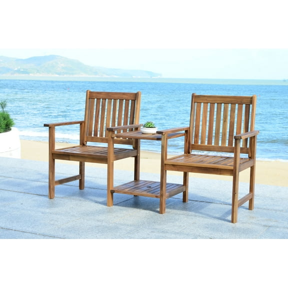 Safavieh Brea Indoor/Outdoor Modern Twin Seat Bench
