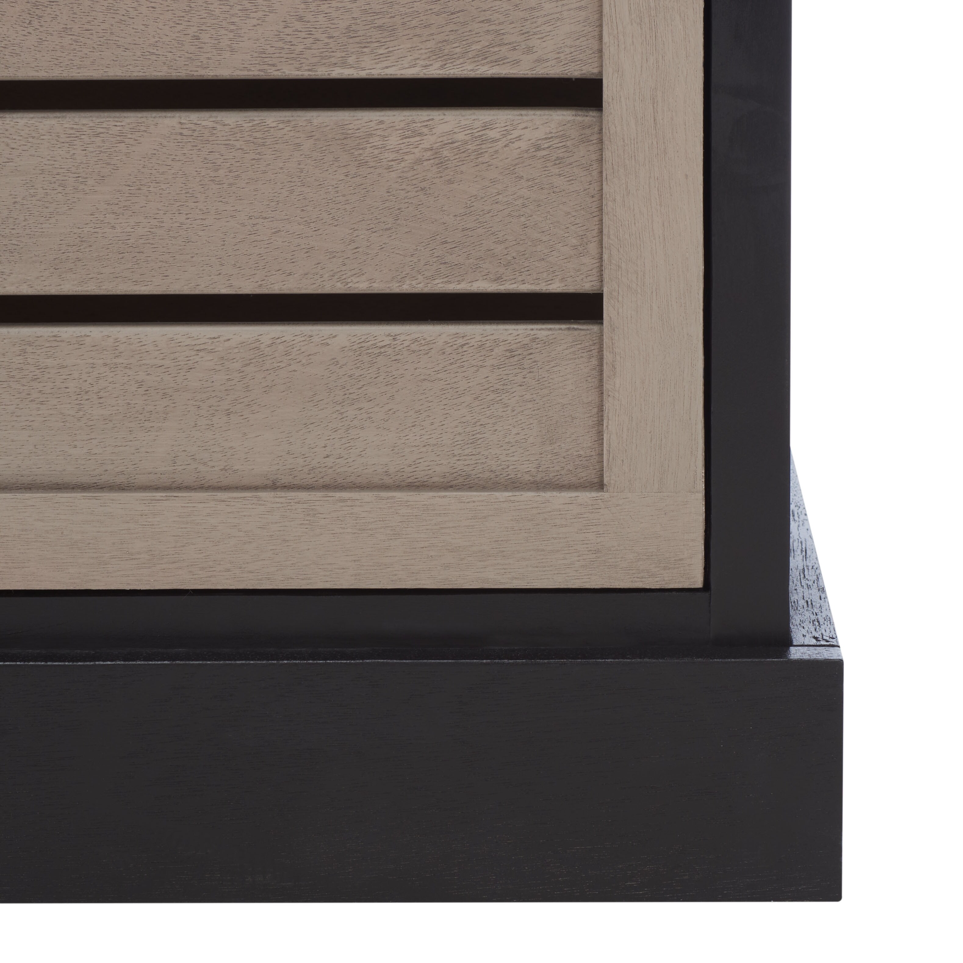 Safavieh Briar 3 Drawer Cushion Bench 42" W x 15" D x 20" H Black