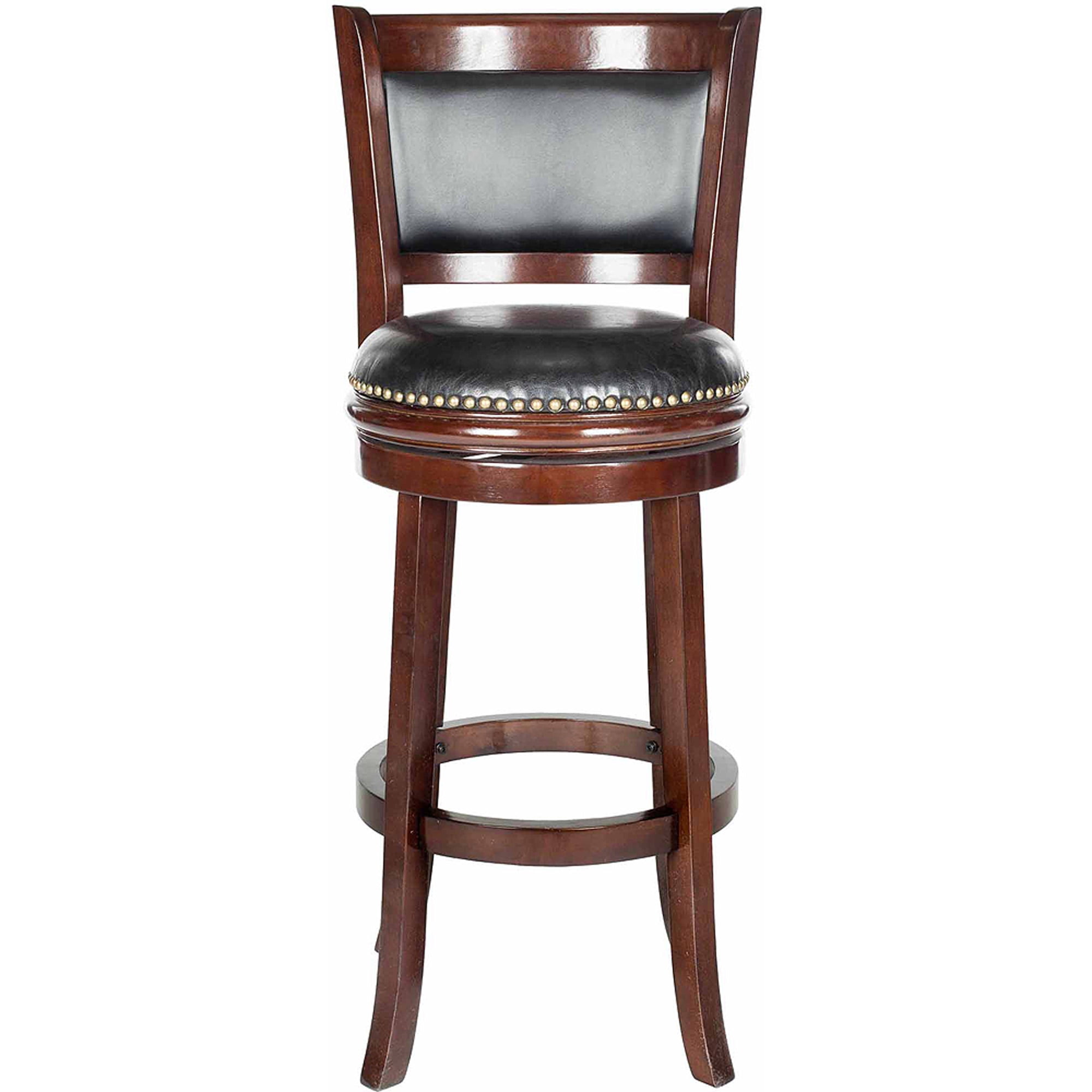 Safavieh Brockway 38 Bicast Leather Bar Stool Cappuccinoblack Seat