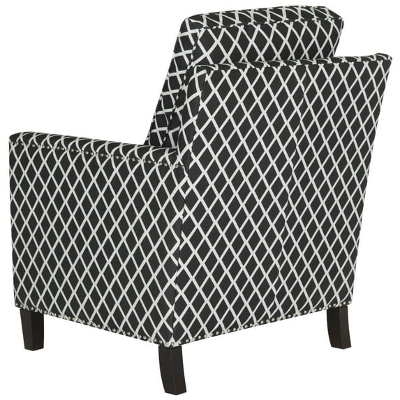 Safavieh Buckler Classic Upholstered Club Chair w/ Silver Nail Heads