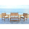 thumbnail image 1 of Safavieh Burbank Outdoor Contemporary 4 Piece Living Set with Cushion, 1 of 8
