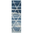 thumbnail image 1 of SAFAVIEH Casablanca Kapoor Geometric Wool Runner Rug, Blue/Ivory, 2'3" x 8', 1 of 6