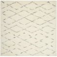 thumbnail image 1 of SAFAVIEH Casablanca Arturas Geometric Shag Area Rug, Ivory/Grey, 6' x 6' Square, 1 of 9