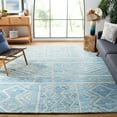 thumbnail image 1 of SAFAVIEH Chatham Jayden Geometric Wool Area Rug, Blue/Ivory, 8' x 10', 1 of 12