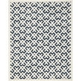 thumbnail image 1 of SAFAVIEH Chatham Jackson Geometric Wool Area Rug, Dark Blue/Ivory, 6' x 9', 1 of 10