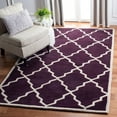thumbnail image 1 of SAFAVIEH Chatham Clinton Geometric Wool Area Rug, Dark Purple, 3' x 5', 1 of 10