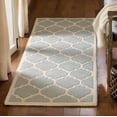 thumbnail image 1 of SAFAVIEH Chatham Freddy Geometric Wool Runner Rug, Gray/Ivory, 2'3" x 9', 1 of 10