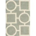 thumbnail image 1 of SAFAVIEH Chatham Francis Geometric Wool Area Rug, Gray/Ivory, 3' x 5', 1 of 5