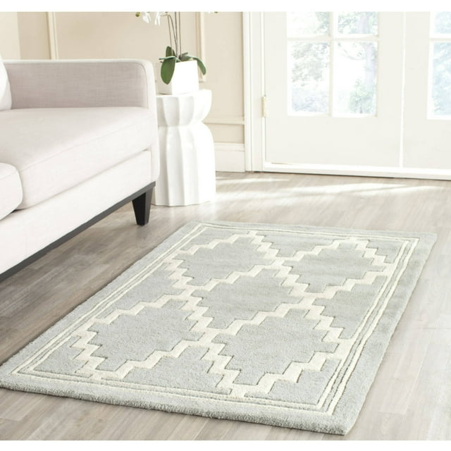 Safavieh CHATHAM, GREY / IVORY, 3' X 5', Area Rug, CHT743E-3