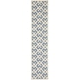 thumbnail image 1 of Safavieh Courtyard Alvin Geometric Indoor/Outdoor Runner Rug, Blue/Bone, 2'3" x 10', 1 of 9