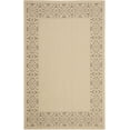 thumbnail image 1 of SAFAVIEH Courtyard Catherine Geometric Indoor/Outdoor Area Rug, Cream/Light Chocolate, 5'3" x 7'7", 1 of 10