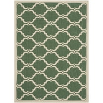 Safavieh COURTYARD, DARK GREEN / BEIGE, 4' X 5'-7", Area Rug, CY6009-332-4